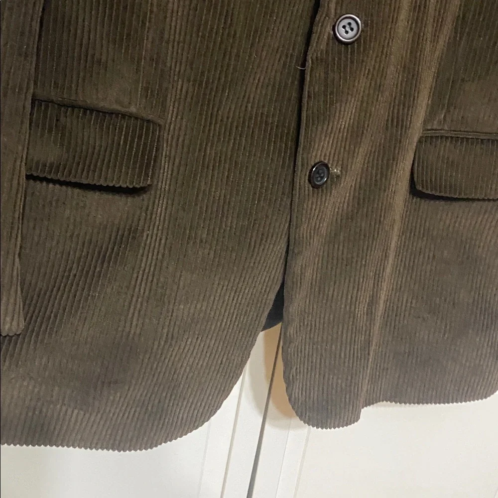 Metropolitan Man Brown Corduroy Blazer Size 36 L
